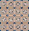 Lisbon Geometric Azulejo Tile Vector Pattern