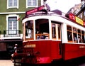 LISBON GROUP OF ELECTRIC TRAM Royalty Free Stock Photo