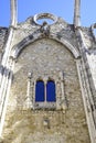 Lisbon, interior of the famous convent do carmo Royalty Free Stock Photo