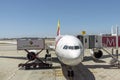 Passenger jet on the ramp in Lisbon, Portugal