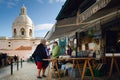 Lisbon, National Pantheon and Feira da Ladra flea market