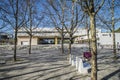 Lisbon Oceanarium, building and park close by