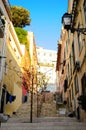 Lisbon Oldtown Alley, Typical Neighborhood, City Outdoor, Travel Portugal