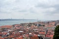 Lisbon panorama seen from the Castle of Sao Jorge