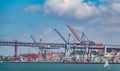 Lisbon Port Cargo Shipping Royalty Free Stock Photo