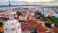 Lisbon Portugal aerial view on Lapa cityscape Royalty Free Stock Photo