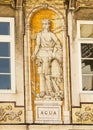 Lisbon, Portugal: allegoric tiles representing water