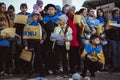 A protest rally against the Russian incursion of Ukraine