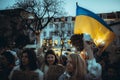 Protest manifestation in support of Ukraine