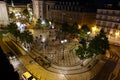 Nighttime in the Chiado district of Portugal Royalty Free Stock Photo