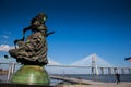 LISBON, PORTUGAL - Area around the Park of Nations, with the Vasco da Gama bridge in the background