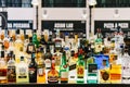 Alcohol Bottles On Restaurant Drink Bar Royalty Free Stock Photo