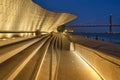 MAAT - Museum of Art, Architecture and Technology is a modern building on a bank of Tagus river in Lisbom, Portugal