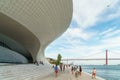 The New Museum Of Art, Architecture and Technology Museu de Arte, Arquitetura e Tecnologia Or MAAT Royalty Free Stock Photo