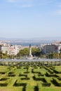 Parque Eduardo VII, Eduardo VII Park in Lisbon, Portugal.