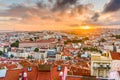 Lisbon, Portugal City Skyline Royalty Free Stock Photo