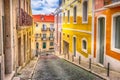 Lisbon, Portugal city street view Royalty Free Stock Photo