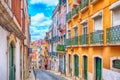 Lisbon, Portugal city street view Royalty Free Stock Photo