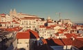 Lisbon town skyline at the Alfama