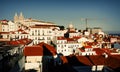 Lisbon town skyline at the Alfama