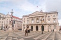 Lisbon City Hall, with the City Square and pillory in the foreground