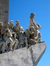 Lisbon Portugal.The Early Navigators on the Monument of the Discoveries. Royalty Free Stock Photo
