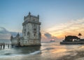 Lisbon, Portugal, Europe - view of the belem tower Royalty Free Stock Photo