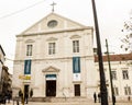 Lisbon, Portugal: facade of S. Roque catholic church