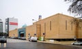 Large street view of Lisbon Central Mosque, Europe's third largest mosque