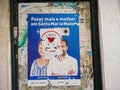 Political poster campaign with portraits of Lurdes Pinheiro and Joao Feirrera