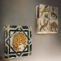 Azulejos, ancient painted wolf
