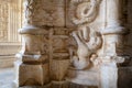 Jeronimos Monastery, Lisbon, detail of the cloister Royalty Free Stock Photo