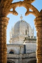 Cloister of the Jeronimos monastery in Belem, Lisbon, Portugal Royalty Free Stock Photo