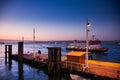 LISBON, PORTUGAL - February 01, 2011: The Tagus River past the 2