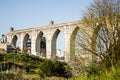 Lisbon, Portugal: general view of the ÃÂguas Livres (free waters) Aqueduct Royalty Free Stock Photo