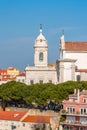 Lisbon, Portugal. Graca Church and Convent and Sophia de Mello Breyner Andresen Viewpoint