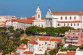 Lisbon, Portugal. Graca Church and Convent and Sophia de Mello Breyner Andresen Viewpoint