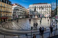 LISBON, PORTUGAL - January 27, 2011: Luis de Camoes square, Lisbon Royalty Free Stock Photo