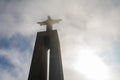 LIsbon, Portugal January 06 , 2017: Sanctuary of Christ the King is in the district of Almada in Lisbon, upside photograph of the Royalty Free Stock Photo