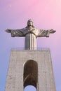 Christ the King, Cristo Rei statue in Almada, Lisbon. Royalty Free Stock Photo
