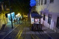 Funicular of Gloria Elevador da Gloria. Lisbon. Portugal Royalty Free Stock Photo