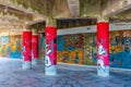 LISBON, PORTUGAL, JUNE 1, 2019: Graphitti inside of ruins of a former Monsanto restaurant in Lisbon, Portugal