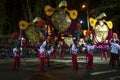 Group of people during the parades celebrating the Popular Saints Marchas Populares at the Liberdade Avenue, in the city of Lisb