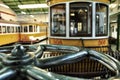 Old vintage trams in Lisbon