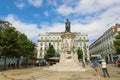 LISBON, PORTUGAL - JUNE 25, 2018: View on the statue of Luiz Cam Royalty Free Stock Photo
