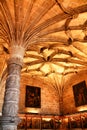 Arches and monumental columns of Santa Maria de Belem church