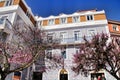 Old colorful and vintage facades in Lisbon