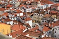 Panoramic of Lisbon city on a sunny day