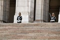 Soldiers guarding the Assembly of the Republic in Lisbon