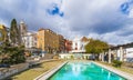 Santa Luzia Church and central square in Lisbon